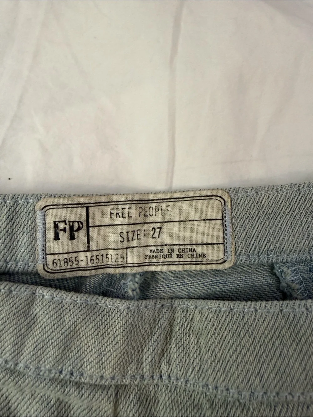 FREE PEOPLE Willa Pieced Wide-Leg Jeans Patchwork Embroidery 27